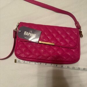 Damsel In Defense Daphne Crossbody PINK Quilted Concealed Carry Purse